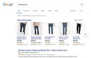 Google Shopping screenshot 2