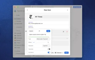 1Password screenshot 1