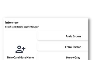 Add candidates to roles to start interview notes and collaboration