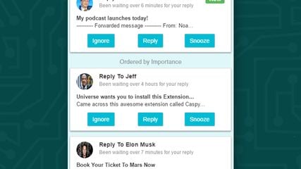 Get notifications for important emails and view them anywhere in your browser. 