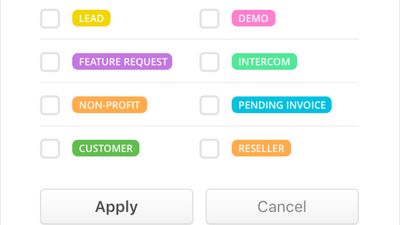 Tags. Add one more layer of visual data to help you organize customer conversations. Use tags to prioritize customer queries and mark conversations that need special attention.