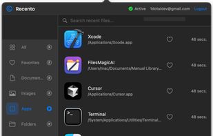 Recento screenshot 1