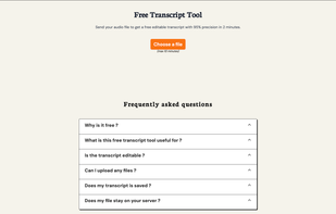 Free Transcriber | Voscribe