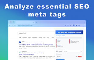 SEO Meta Tags & Technical Analysis screenshot 1