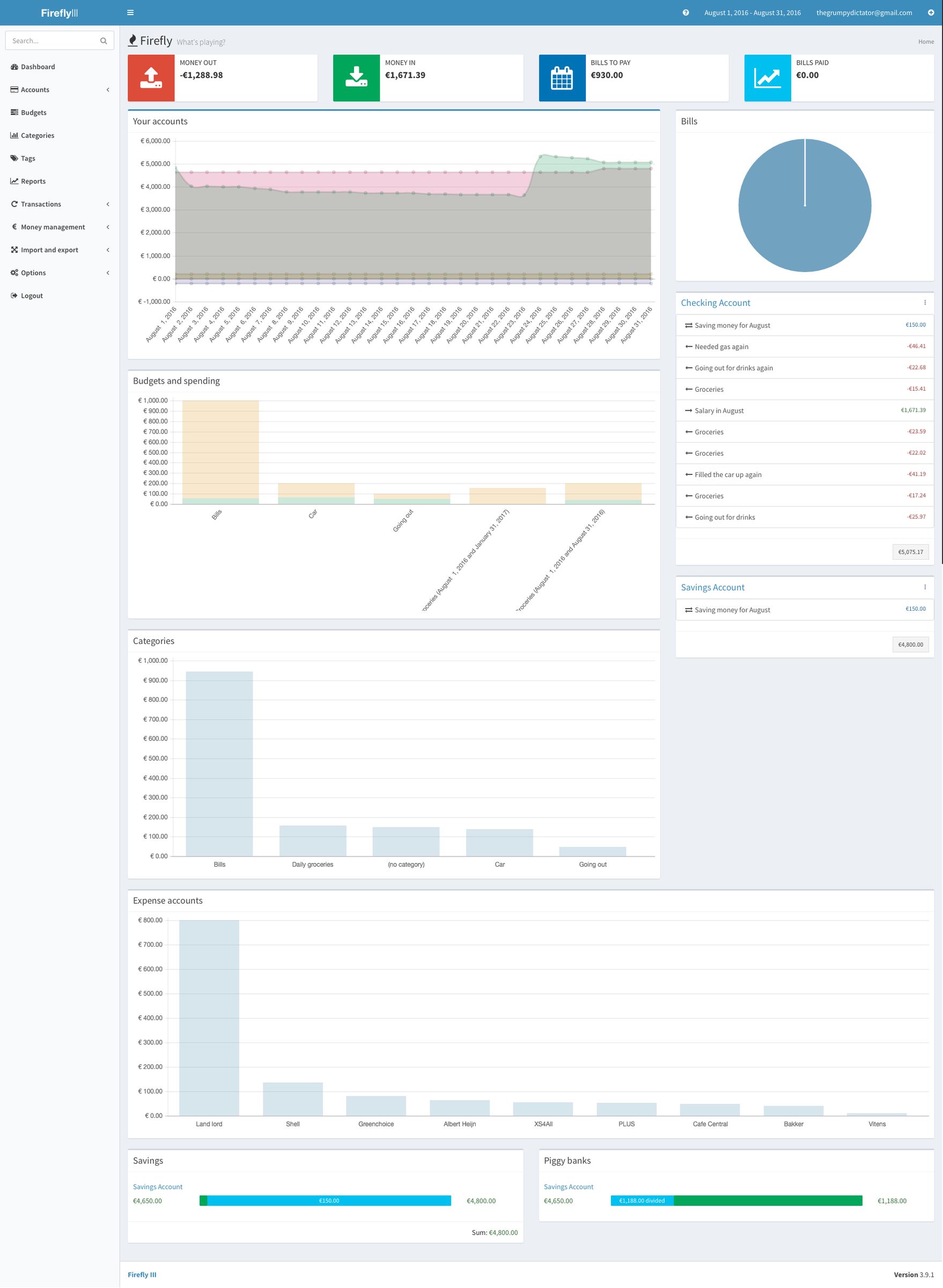 Firefly III: Financial manager, it can help you keep track of expenses ...