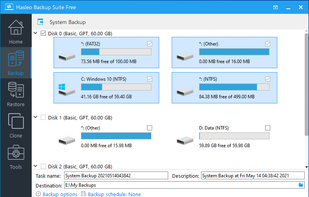 Hasleo Backup Suite screenshot 1