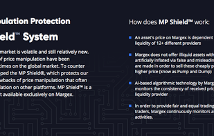MP Shield is a Unique Technology Protecting Traders from Price Manipulations. MP Shield Developed is Exclusively Available on Margex