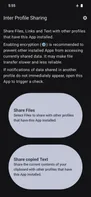 Inter Profile Sharing screenshot 2