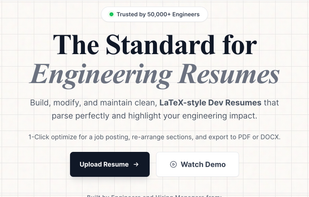SWEResume screenshot 1