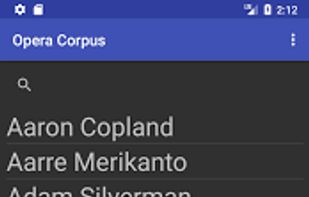 Opera Corpus screenshot 1
