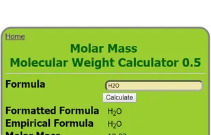 Molar Mass - Molecular Weight Calculator screenshot 2