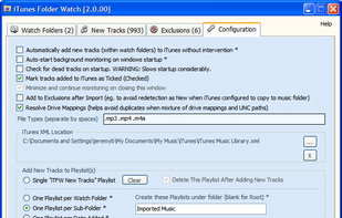 iTunes Folder Watch screenshot 1