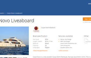 Divebooker screenshot 1