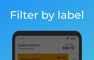 Subscriptions screenshot 2