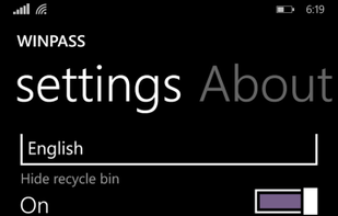 WinPass screenshot 1