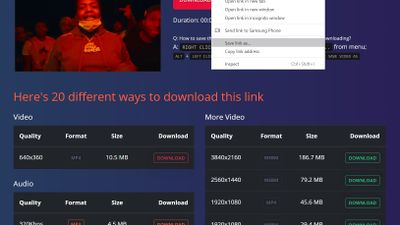 how to download video