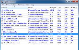 Results window