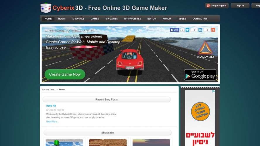 Cyberix3D Free online 3D Game Maker AlternativeTo