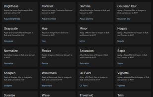 Apply many different filters to your source images