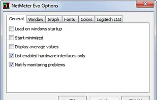 Options dialog (General)