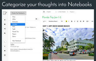 Dictanote screenshot 2