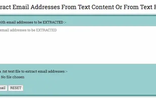 Text Email Extractor Screenshot
