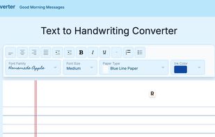 Text to Handwriting Converter screenshot 1