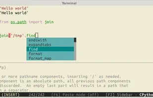 ptpython screenshot 1