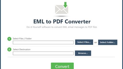 ZOOK EML to PDF Converter screenshot 1