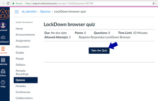 LockDown Browser screenshot 1