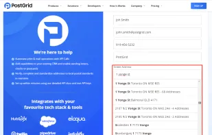 Get instant suggestions to auto-complete the addresses with the relevant details like correct Address, Street, and Postal Codes/Zipcodes and eliminate bad data entry.