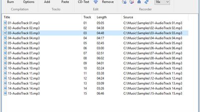 Burn Audio CD