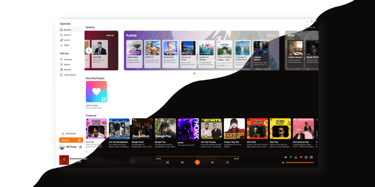Spotube 4.0 brings a redesigned UI and other improvements to this free Spotify client image