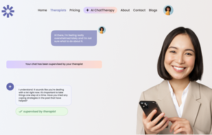 Talk Therapy - Showing a chat therapy session in action