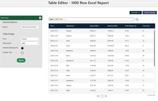 Table editor