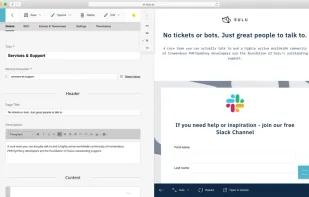 Multilingual
Comprehensive support for multilingual content, administration, and publishing in any language.