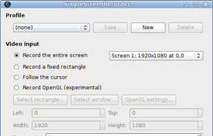 SimpleScreenRecorder screenshot 1