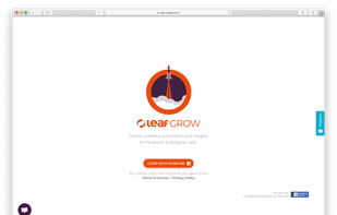 Simply login with your Facebook Account and have access to all of your ad accounts and page.