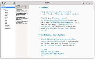 ? Auto-save
? Live Previews
? Typewriter Scrolling
? Full Screen Editing
? Focus Mode
? Multiple Export Formats: PDF, ePub, docx, WriteFreely, Ghost, WordPress, and more
? Multiple Import Formats: ePub, docx, HTML, and more
If anything goes wrong, it’s probably because we implemented it wrong. We’re not liable for lost files or damage to your machine!