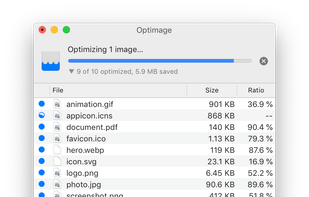 Optimage screenshot 1
