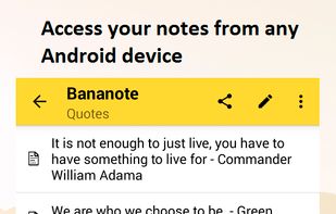 Bananote screenshot 1