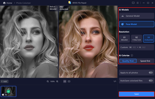 Colorize black and white photos