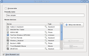 GNOME Bluetooth screenshot 1