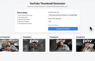 GenerateThumbnails.com screenshot 1