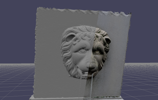 Example of mesh output built from 18 photos taken on a Google Pixel 4