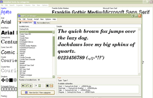AMP Font Viewer screenshot 1