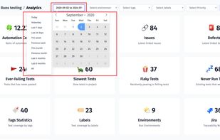 Analytics Dashboard widget with different capabilities of data filtering