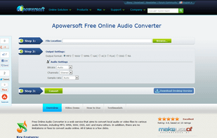 Apowersoft Free Online Audio Converter screenshot 1