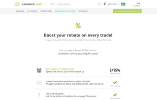 You can boost your cashback with special promotions.