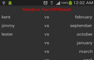 Pair Off Randomizer screenshot 2